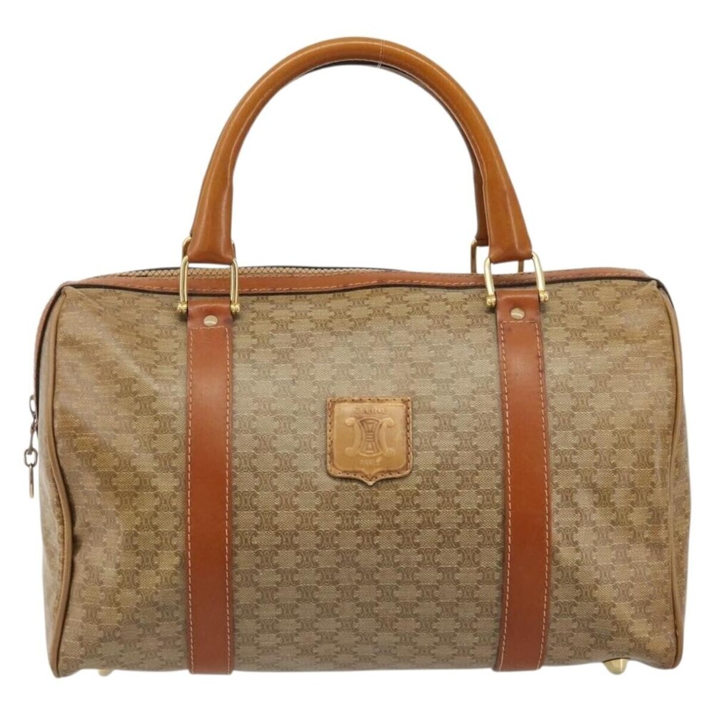 Celine Vintage Macadam Canvas and Leather